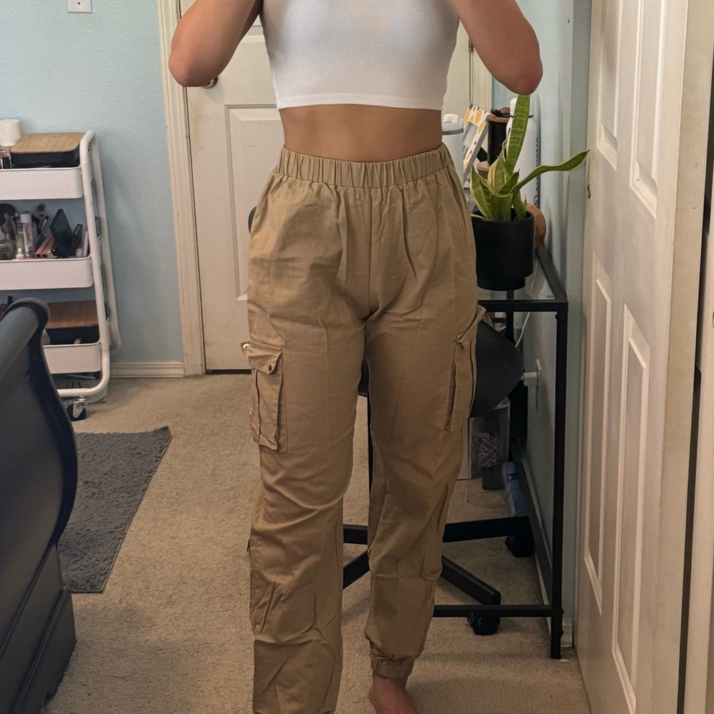 Tan Cargos/Joggers